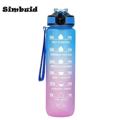 Pretty Portable 1L Leakproof Gym Water Bottle for Travel & Fitness - TechNova