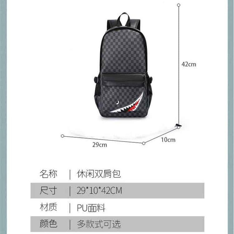 Fashion Schoolbag Leather Backpack Leisure Business Travel Multifunctional Backpack Laptop Bag - TechNova