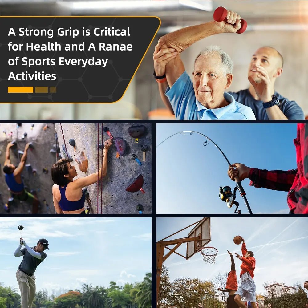 Grip Strength Tester 265Lbs/120Kg Digital Hand Dynamometer Grip Strength Meter USB LCD Screen Hand Grip for Power Training Sport - TechNova