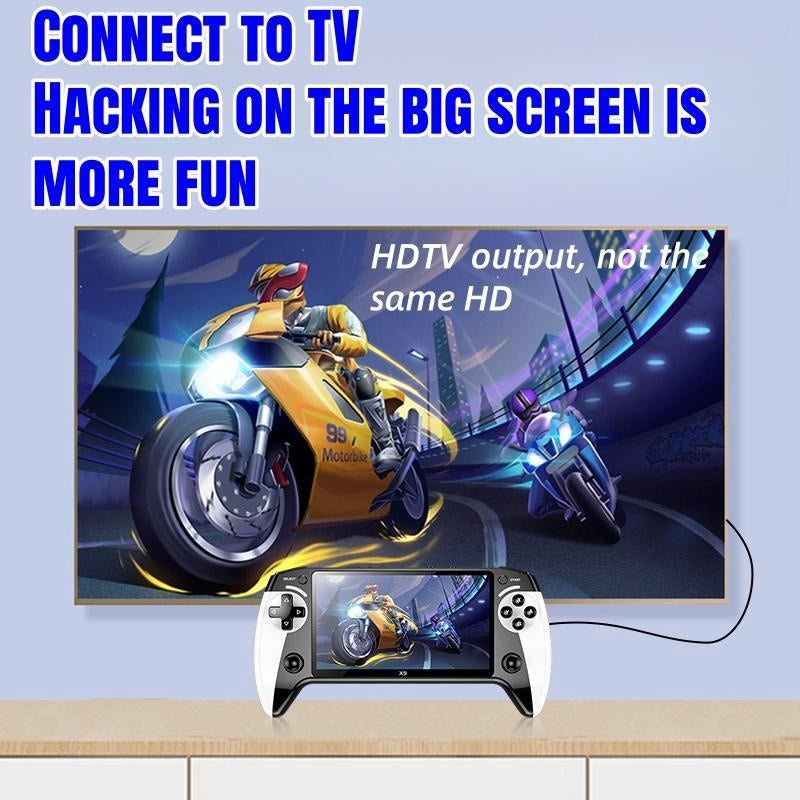 X9 Handheld Retro Games Console - Ultimate Home Entertainment with Emulators & HD Display! - TechNova