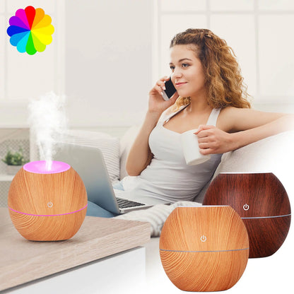 Ultrasonic Essential Oil Diffuser & Humidifier with Color-Changing LED - Large Room Vaporizer - TechNova