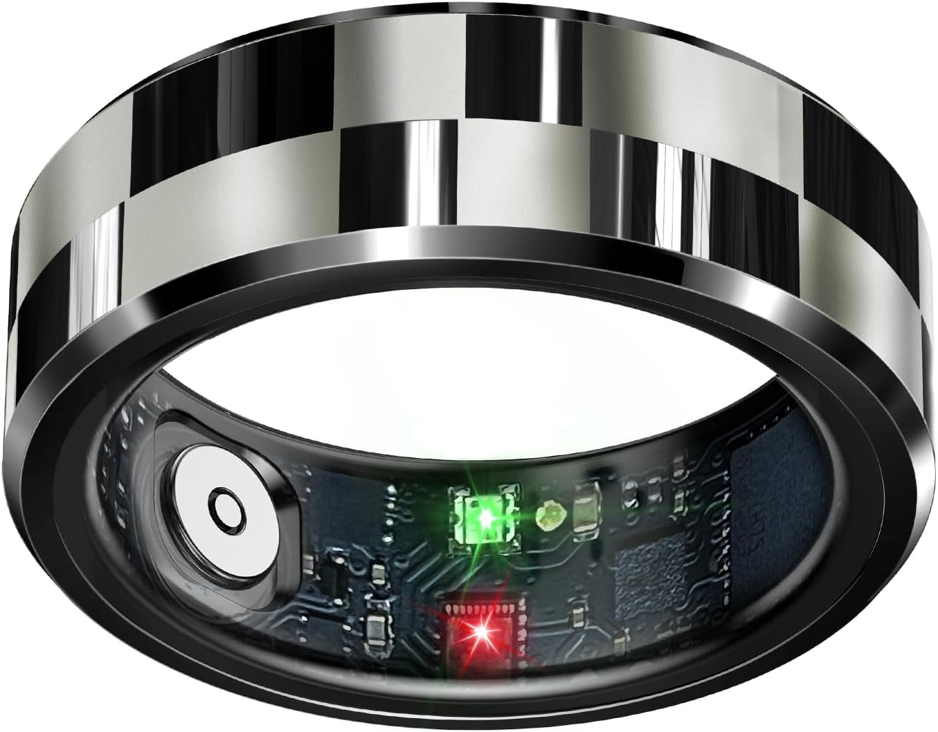 Waterproof Fitness Ring with Heart Rate Monitor for Sleep Tracking & Air Gestures - TechNova