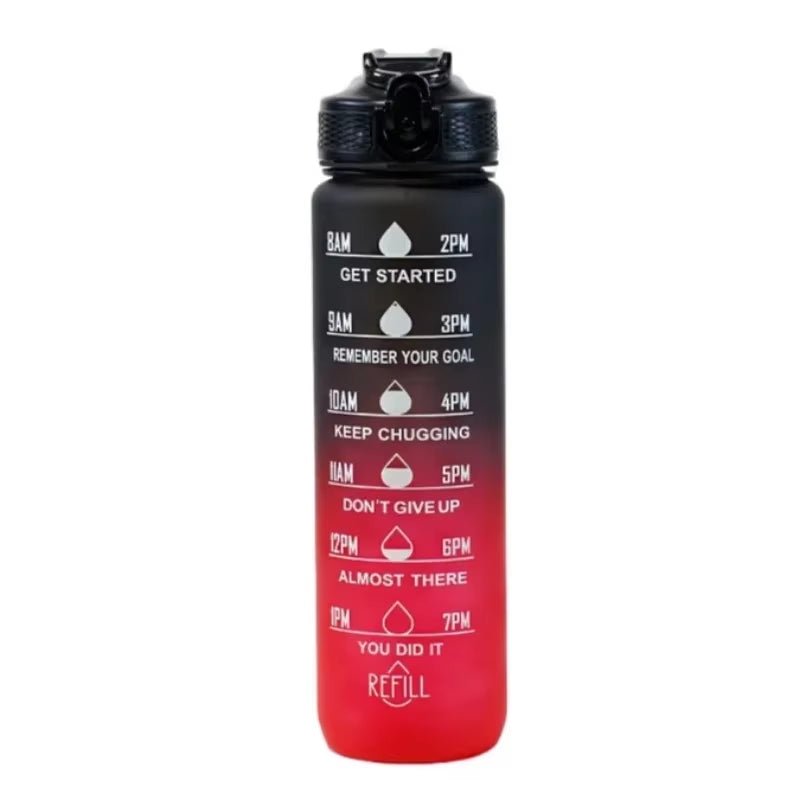 Pretty Portable 1L Leakproof Gym Water Bottle for Travel & Fitness - TechNova