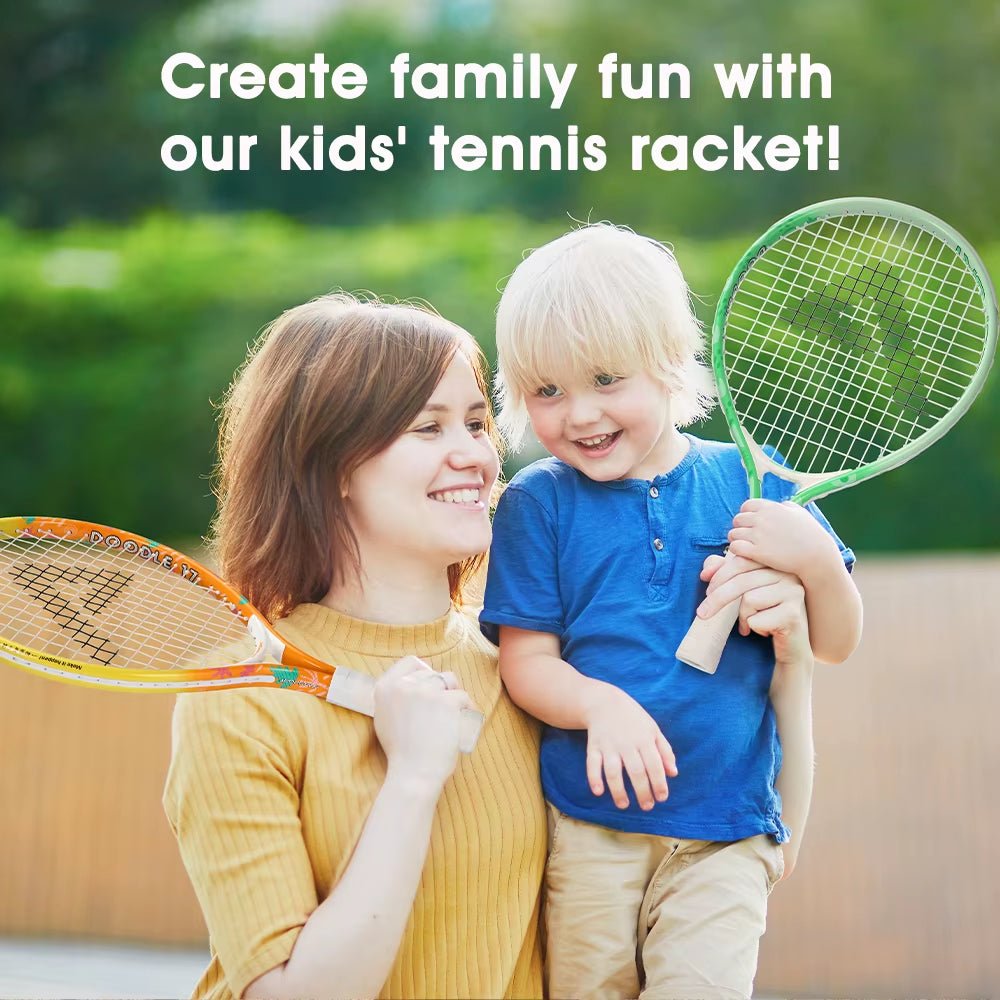 Tennis Rackets for Kids Aluminum Alloy 17'' with Cover Bag for Beginner Junior Children Tennis Racquet - TechNova