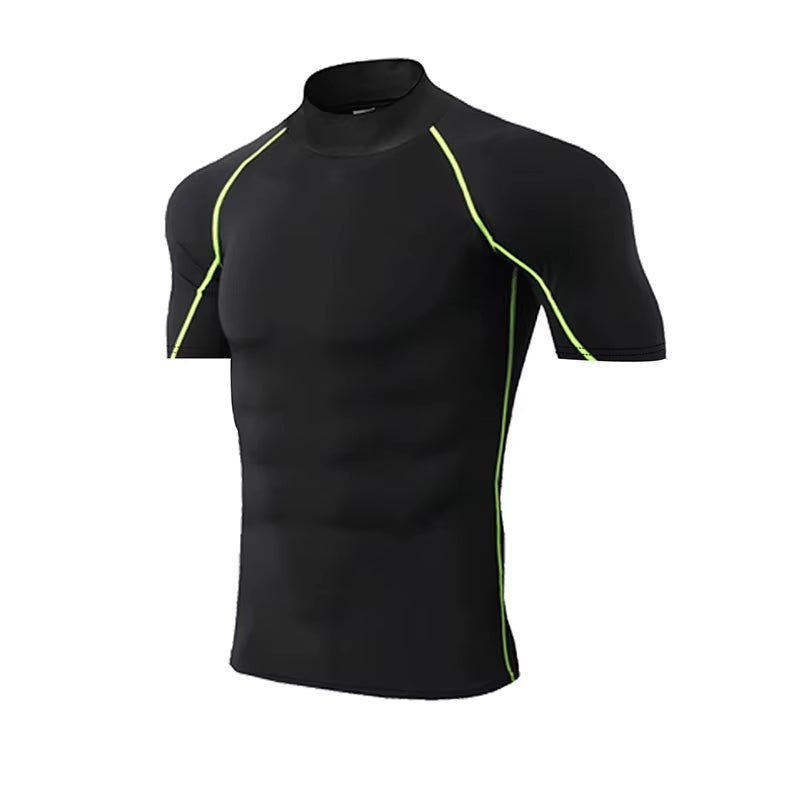 Men's Compression Sportswear Tee - Quick Dry Bodybuilding Workout Shirt - TechNova