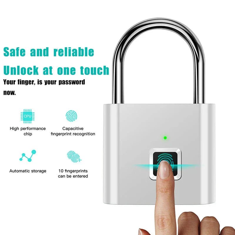 Smart Fingerprint Padlock - TechNova