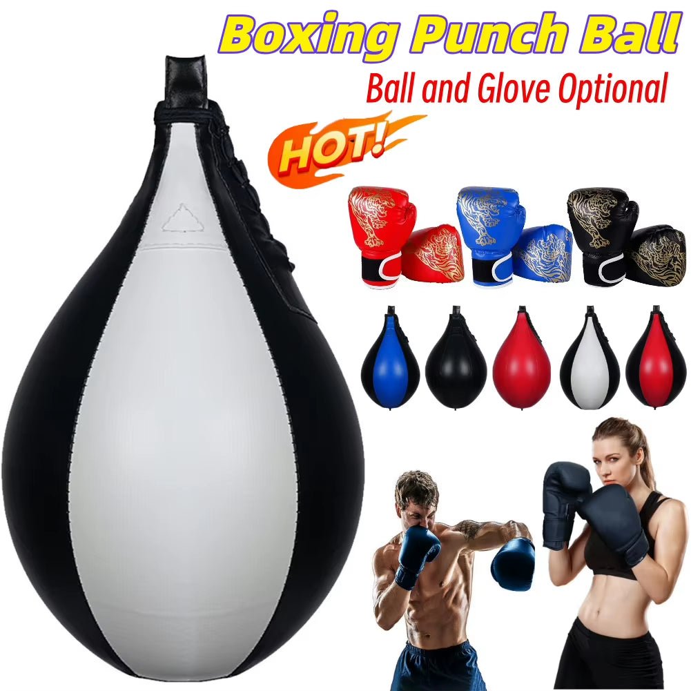 Boxing Speed Ball Hanging Punching Bag PU Leather Boxing Reflex Ball Stress Relief Boxing Striking Bag Boxing Equipment - TechNova