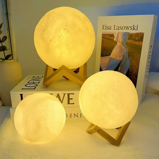 LED Moon Galaxy Light DIY Kit - Perfect Birthday Gift, Bedroom Decoration (Warm Light) - TechNova