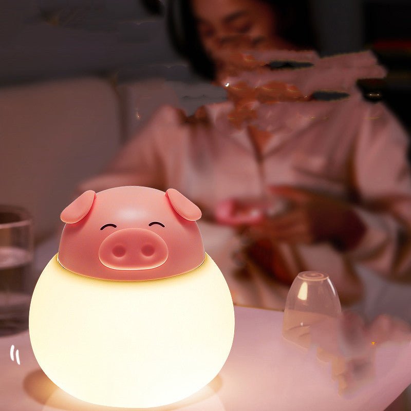 Pig Silicone Pat Lamp Bedroom Table Lamp Bedside Lamp - TechNova