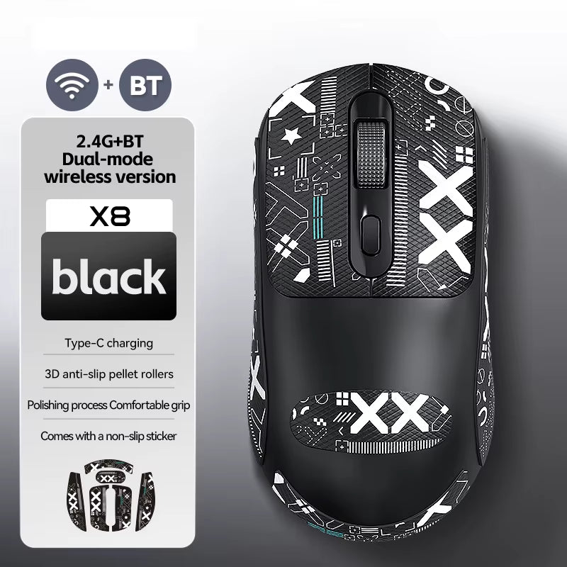 X8 Wireless Gaming Mouse 500Mah TYPE - C Rechargeable Office Mouse Suitable for Laptop Desktop Computers - TechNova