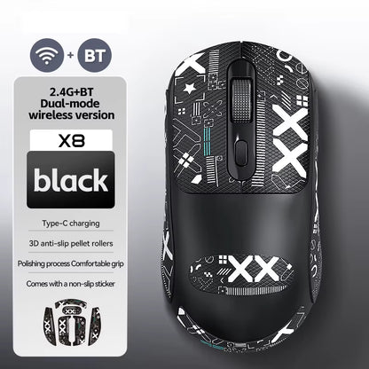 X8 Wireless Gaming Mouse 500Mah TYPE - C Rechargeable Office Mouse Suitable for Laptop Desktop Computers - TechNova