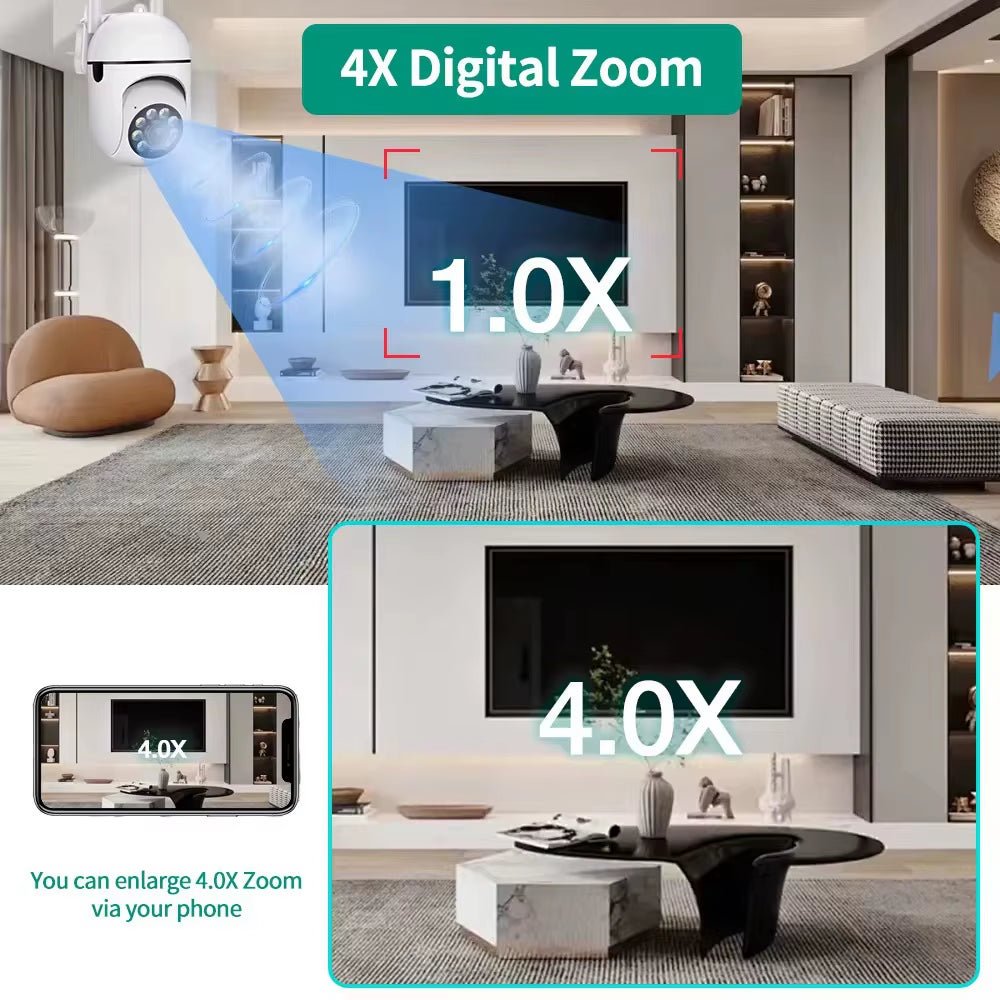 3MP IP Wifi Camera Baby Monitor Indoor Security Camera with Phone App 2 - Way Audio, Infrared Night Vision 2.4 Ghz - TechNova