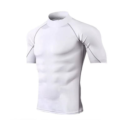 Men's Compression Sportswear Tee - Quick Dry Bodybuilding Workout Shirt - TechNova