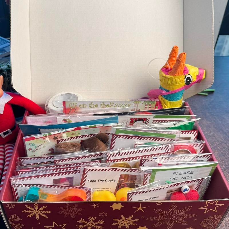 2025 Magical Christmas Elf Kit: Countdown to Christmas with 24 Days of Enchanting Elf Adventures & Decorations - TechNova