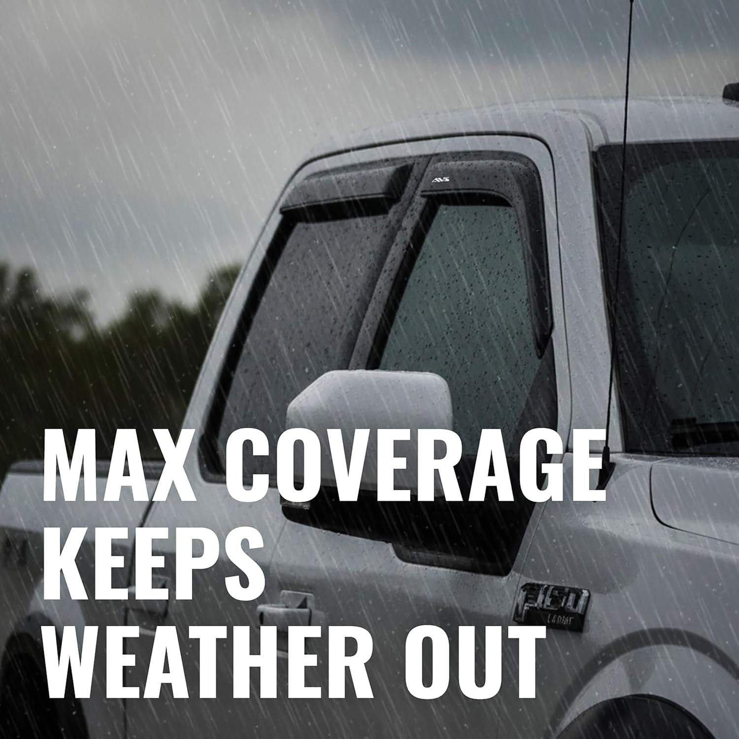 [] outside Mount Rain Guards for 2008 - 2020 Dodge Journey | Window Vent Visors, 4 Pcs. - Smoke | 94072 - TechNova