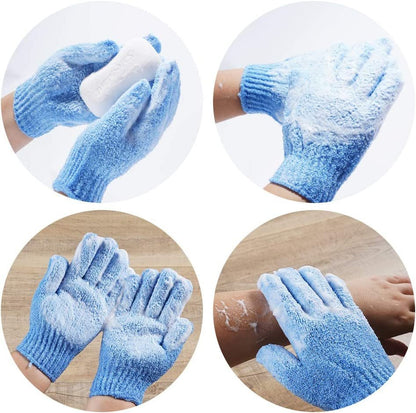 10 Pairs Exfoliating Gloves,Made of 100% Nylon,10 Colors Double Sided Exfoliating Gloves for Beauty Spa Massage Skin Shower Body Scrubber Bathing Accessories. - TechNova
