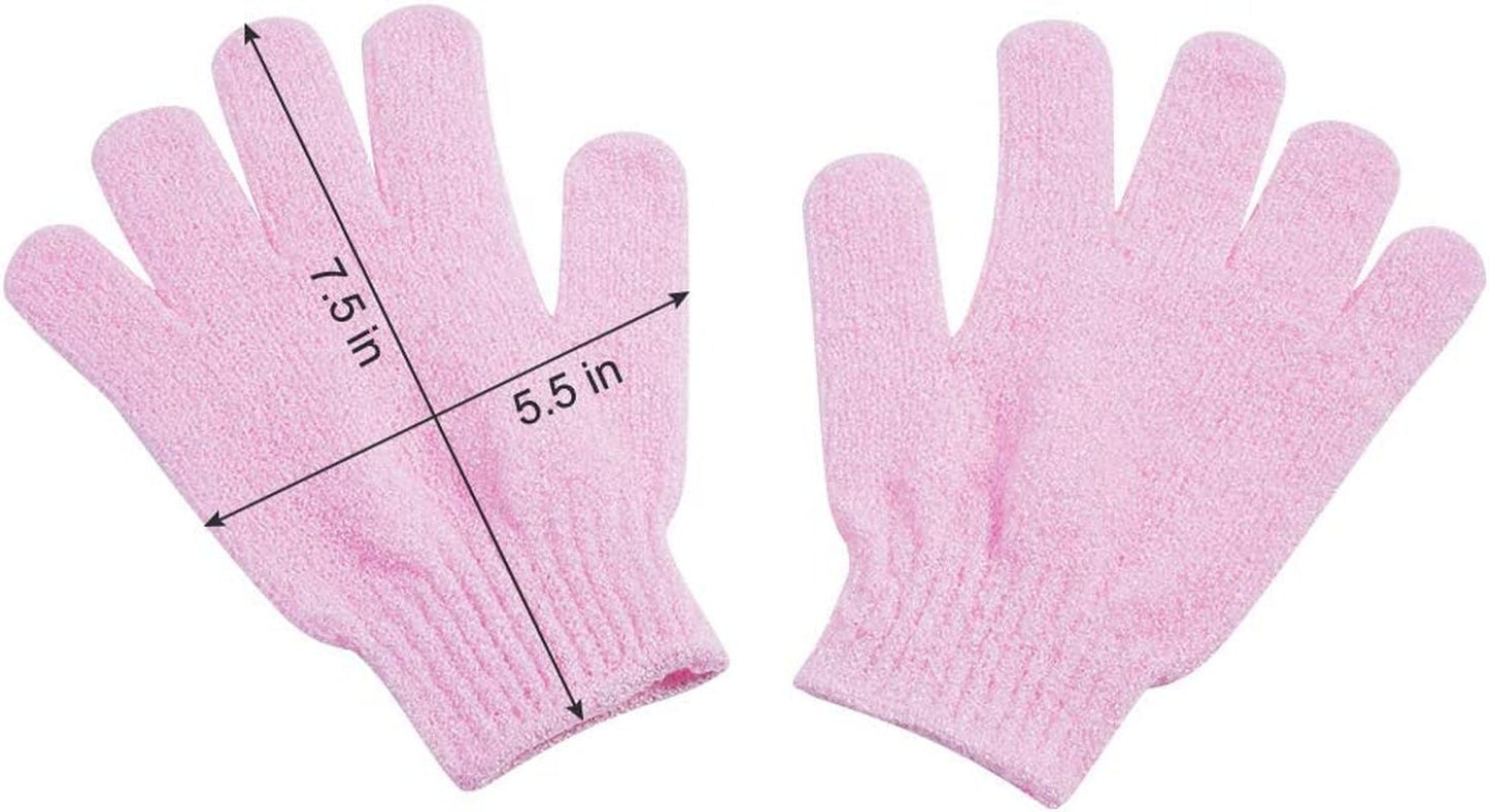 10 Pairs Exfoliating Gloves,Made of 100% Nylon,10 Colors Double Sided Exfoliating Gloves for Beauty Spa Massage Skin Shower Body Scrubber Bathing Accessories. - TechNova