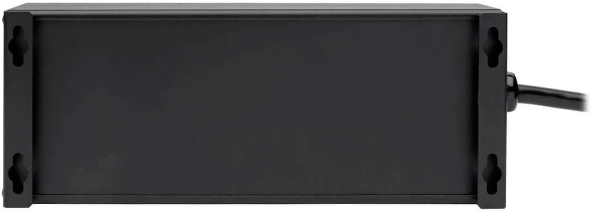 Isobar 6 Outlet Surge Protector Power Strip with 2 USB Charging Ports,10Ft Long Cord,Right - Angle Plug, Metal, 3840 Joules,Lifetime Limited Warranty & $50K Insurance (Ibar6Ultrausbb)Black - TechNova