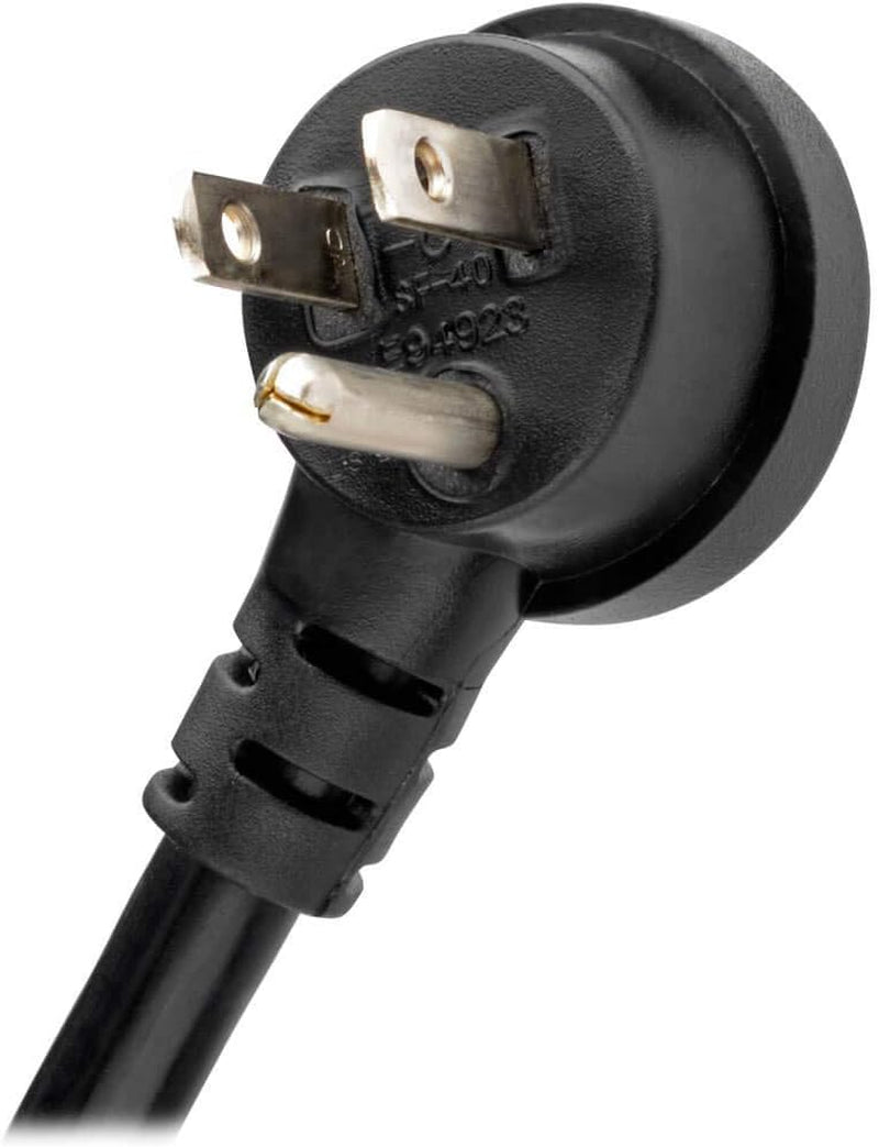 Isobar 6 Outlet Surge Protector Power Strip with 2 USB Charging Ports,10Ft Long Cord,Right - Angle Plug, Metal, 3840 Joules,Lifetime Limited Warranty & $50K Insurance (Ibar6Ultrausbb)Black - TechNova