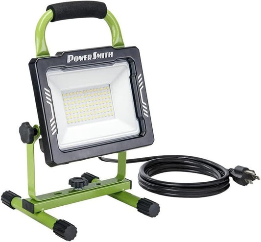 PWL160S 6000 Lumen LED Work Light with Adjustable All Metal Lamp Housing and Stand, Impact Resistant Lens and 2 Year Warranty - TechNova