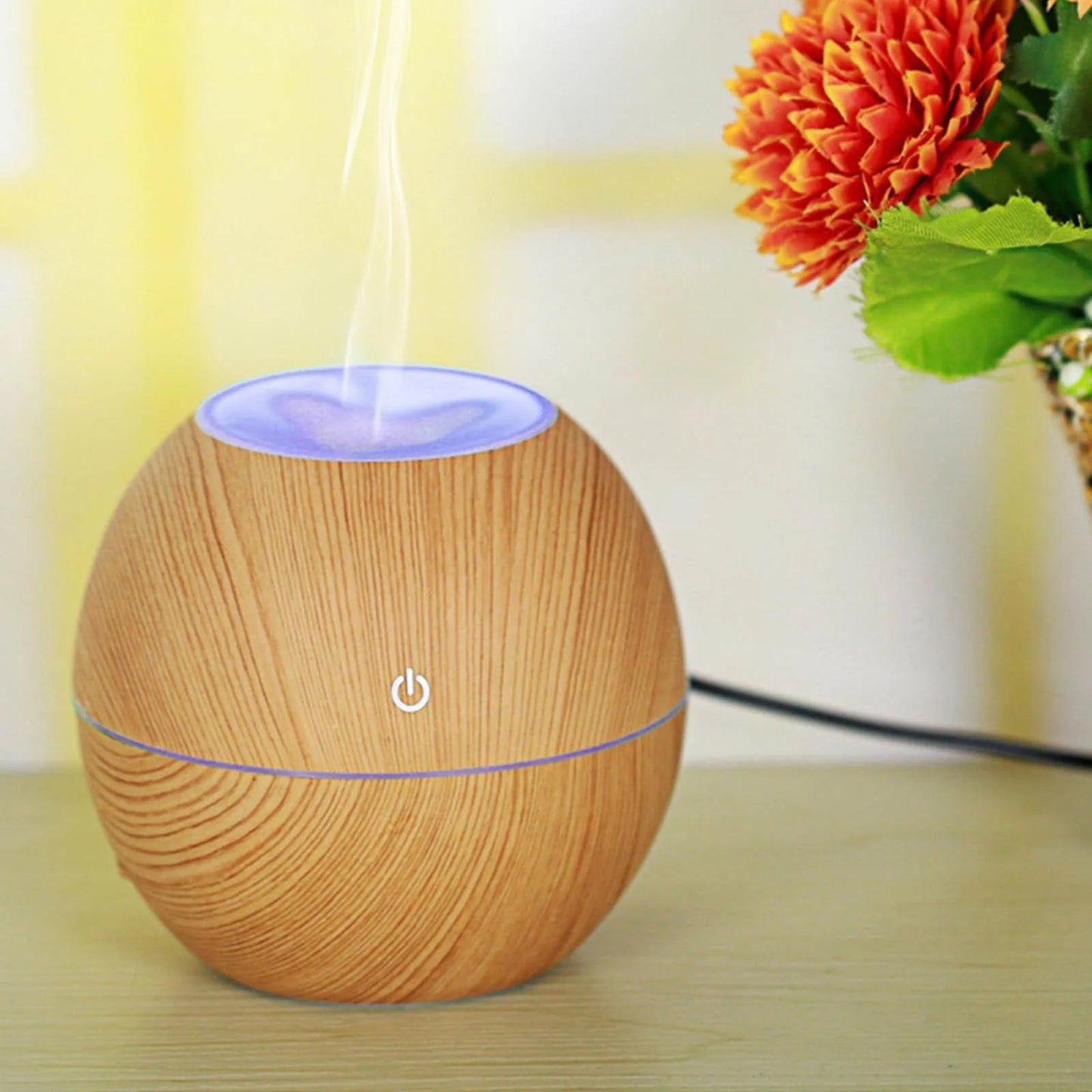 Ultrasonic Essential Oil Diffuser & Humidifier with Color-Changing LED - Large Room Vaporizer - TechNova