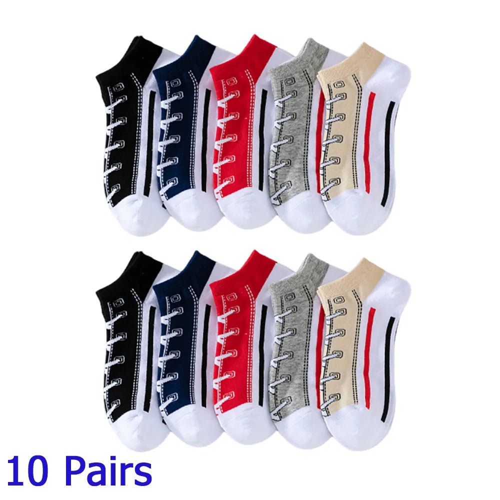 8 Pairs Women/Men Boat Socks Invisible Low Cut Silicone Non - Slip Summer No - Show Ankle Socks Solid Color Casual Breathable - TechNova