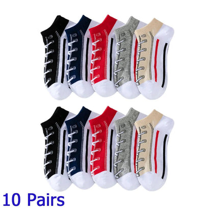 8 Pairs Women/Men Boat Socks Invisible Low Cut Silicone Non - Slip Summer No - Show Ankle Socks Solid Color Casual Breathable - TechNova