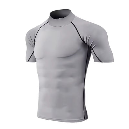 Men's Compression Sportswear Tee - Quick Dry Bodybuilding Workout Shirt - TechNova
