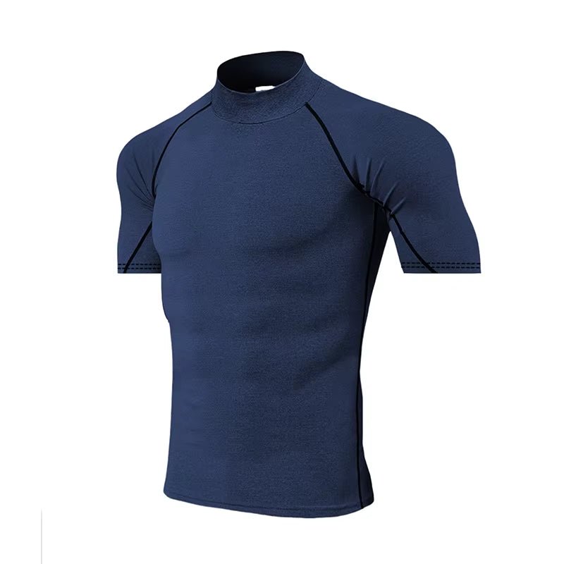 Men's Compression Sportswear Tee - Quick Dry Bodybuilding Workout Shirt - TechNova