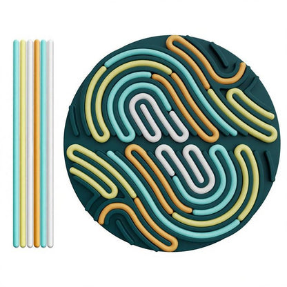 Sensory Activity Board Silicone Pad Early Learning Games Early Education Toys Party Favors for Christmas, Birthday, Halloween, Thanksgiving, School Day Kindergarten Activity Tools Stress Relief Quiet Toys - TechNova