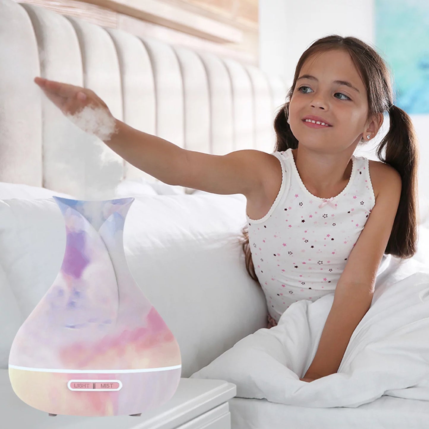 Tie Dyed Unique Ultrasonic Aromatherapy Mist Diffuser Humidifier (300 Ml) - TechNova