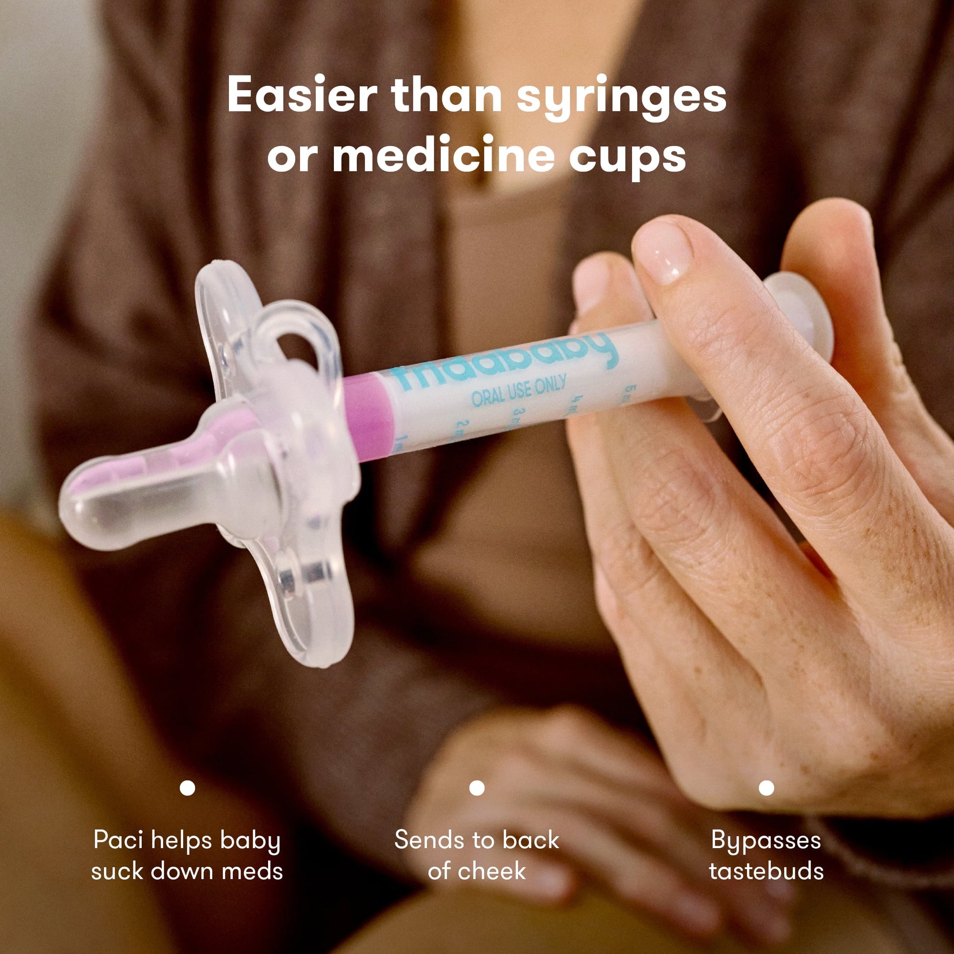 Medifrida Accu - Dose Baby Medicine Syringe with Pacifier Tip - TechNova