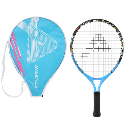 Tennis Rackets for Kids Aluminum Alloy 17'' with Cover Bag for Beginner Junior Children Tennis Racquet - TechNova