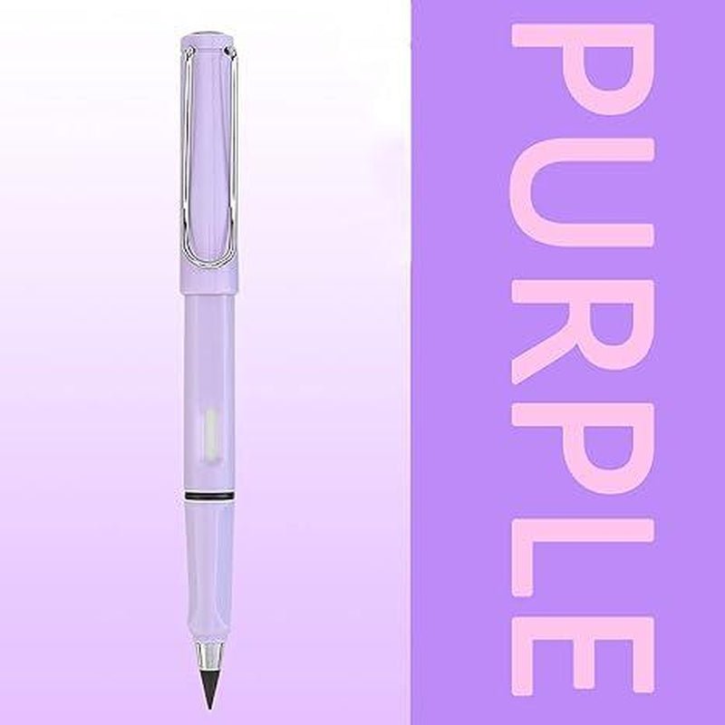 6 Pcs Everlasting Pencil, Infinity Magic Forever Pencils with Eraser, Reusable Cute Inkless Eternal Pencil for Kids Writing, Sketching, Drawing - TechNova