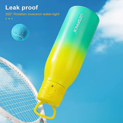 Gradient Color Portable Sport Bottle - Stainless Steel Water Bottle - Girls' Flask 600/1000Ml - TechNova