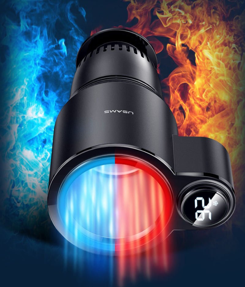 USAMS US - ZB160 Digital Display Smart Car Heating Cooling Cup Car Accessories - TechNova