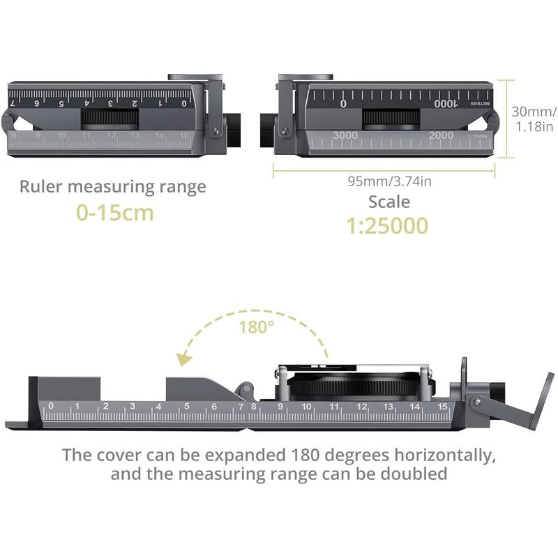 Military Compass with Carry Bag Inclinometer Multifunctional Sighting Compass Waterproof Survival Compass High Accuracy for Navigation Camping Hiking Backpacking Outdoor Activities - TechNova