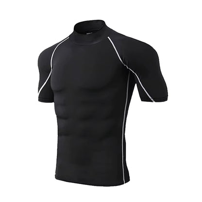 Men's Compression Sportswear Tee - Quick Dry Bodybuilding Workout Shirt - TechNova
