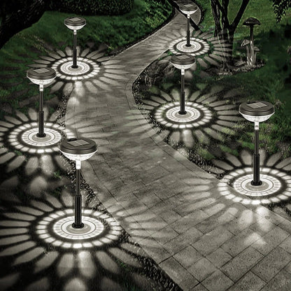 6 Pack Outdoor Solar Dual Mode Waterproof LED Lights - White & Multi-Color - TechNova