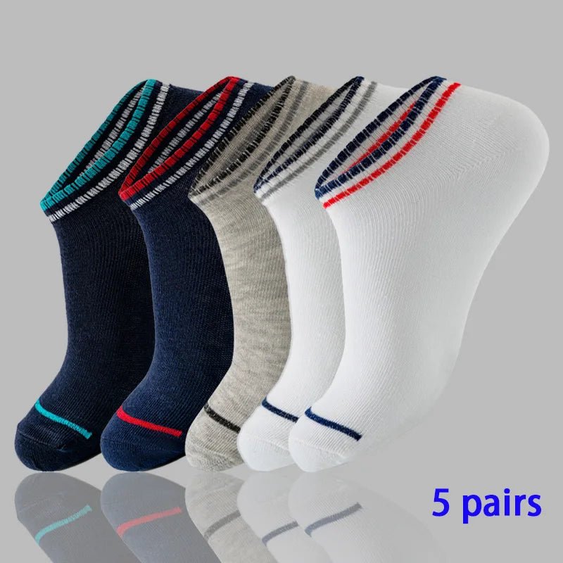 8 Pairs Women/Men Boat Socks Invisible Low Cut Silicone Non - Slip Summer No - Show Ankle Socks Solid Color Casual Breathable - TechNova