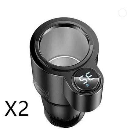 USAMS US - ZB160 Digital Display Smart Car Heating Cooling Cup Car Accessories - TechNova