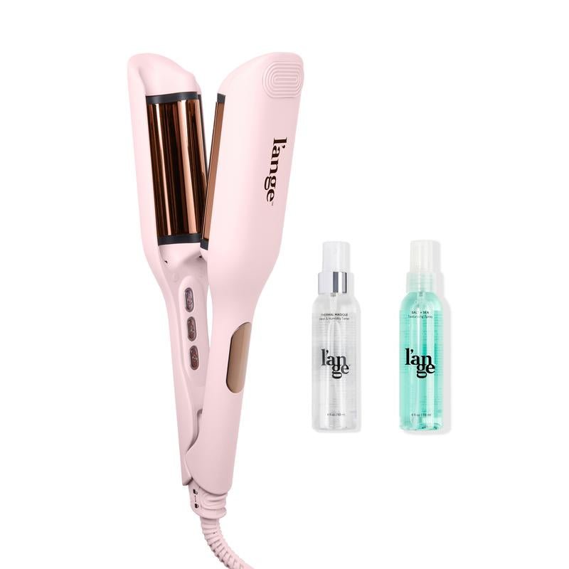 NEW! Wave Maker Value Set - Sculptwaver Titanium Deep Wave Crimper, Thermal Magique Heat & Humidity Tamer, & Salt + Séa Texturizing Spray - TechNova