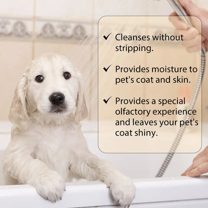 Flea-Killing Pet Shampoo for Dog Grooming - Soften Hair, Deodorize, Reduce Itching - TechNova