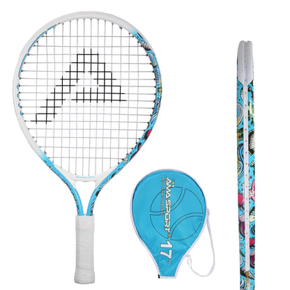 Tennis Rackets for Kids Aluminum Alloy 17'' with Cover Bag for Beginner Junior Children Tennis Racquet - TechNova